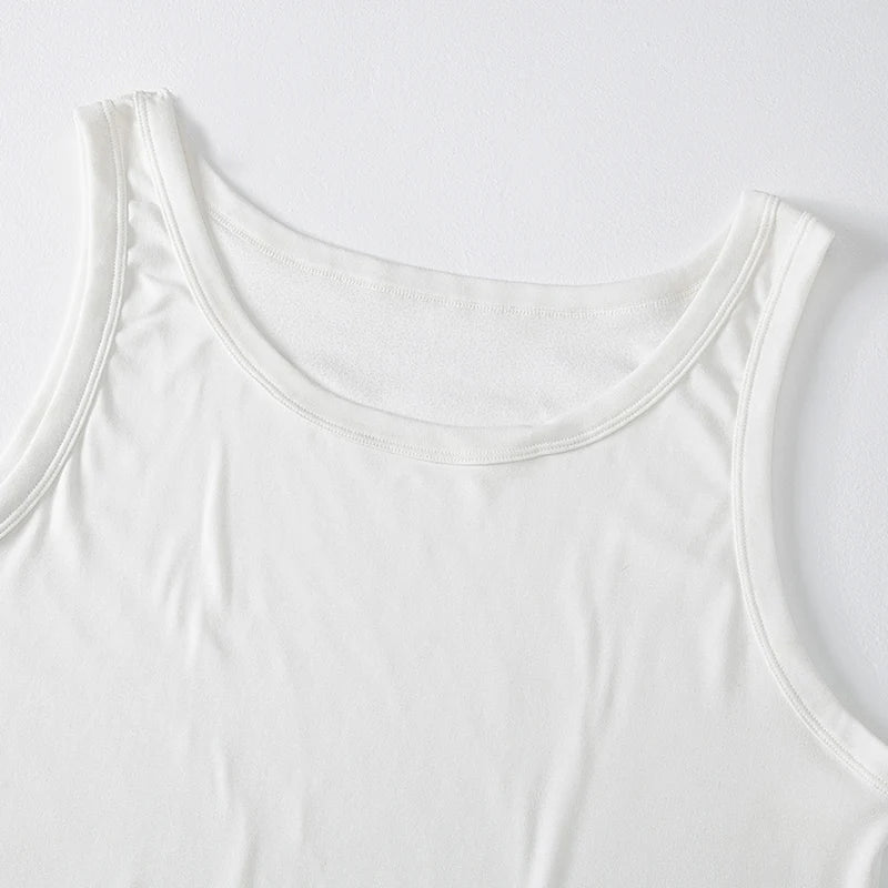 1/3 Piece Men's Four Seasons Black And White Classic Color Basic Vest Plus Size Youth Sports And Leisure Running Joker Bottoming