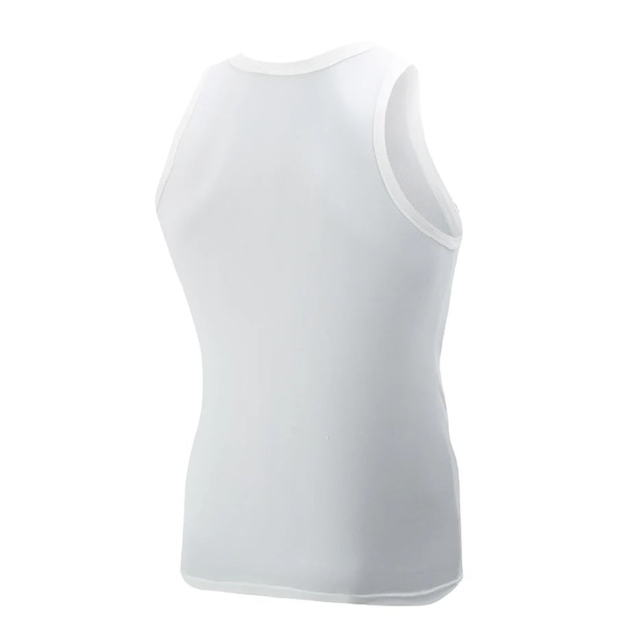 1/3 Piece Men's Four Seasons Black And White Classic Color Basic Vest Plus Size Youth Sports And Leisure Running Joker Bottoming